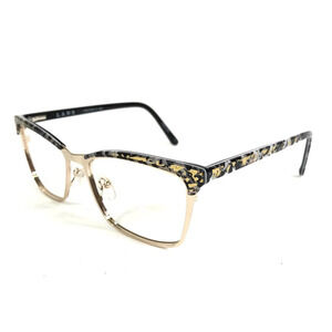 L.A.M.B. LAUF085 GLD GOLD BLACK AUTHENTIC RX SUNGLESSES EYEGLASSES 55-17